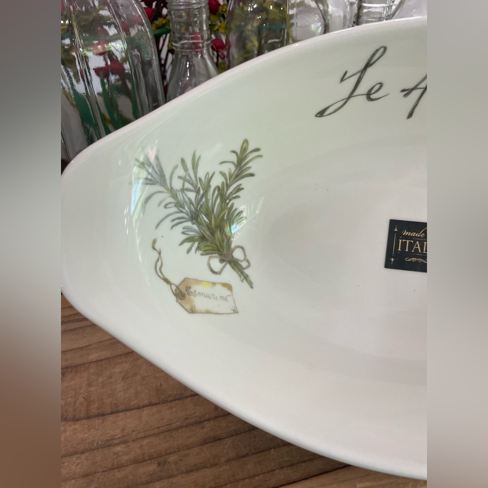 EFFETTI OBLONG ITALY PASTA VEGETABLE SERVING BOWL
“LE AROMATICHE” - Picture 2 of 7